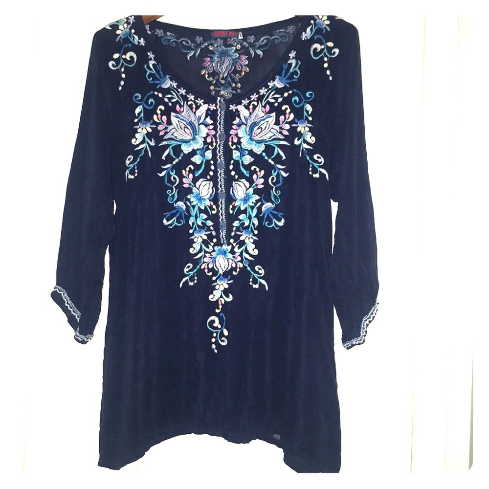 Johnny Was Embroidered Blouse